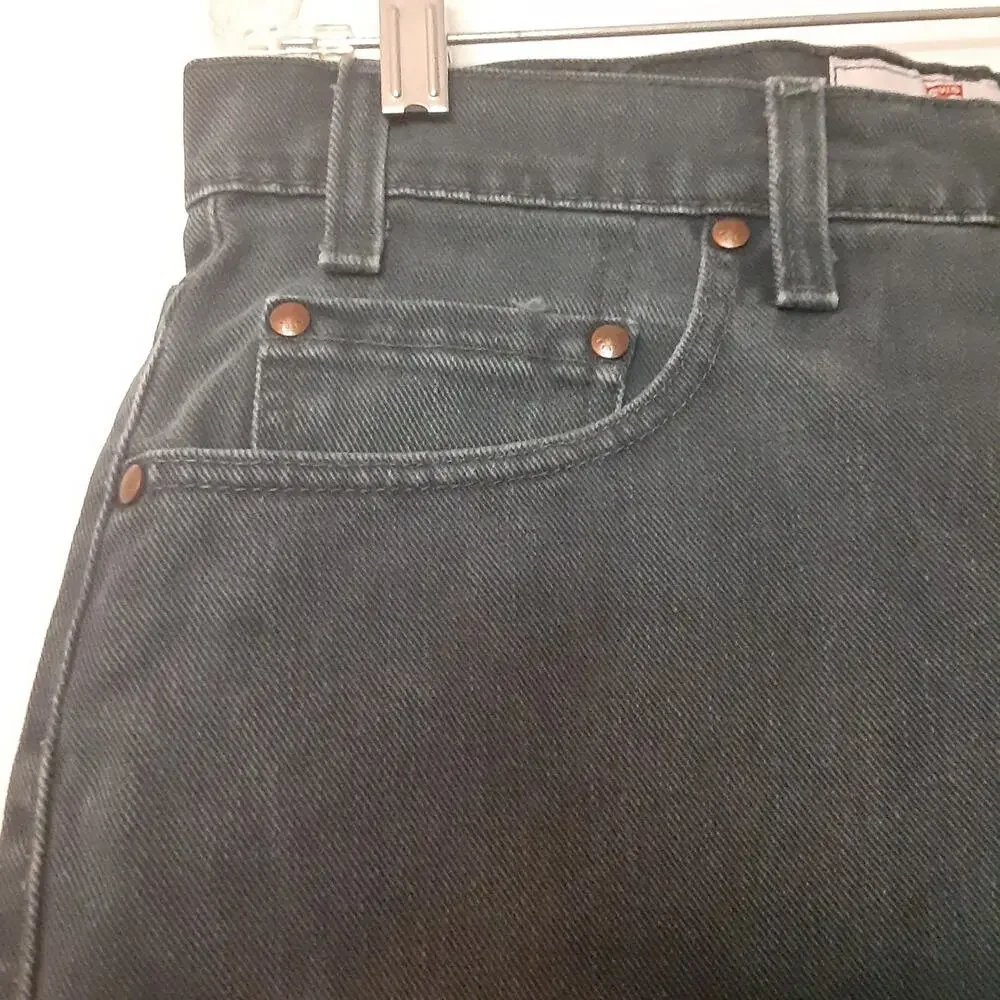 Vtg Levis Signature 540 Jeans Mens 34x29 Green Relaxed Fit Denim Brown Tab